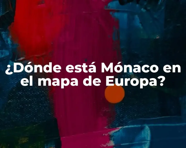 ¿Dónde está Mónaco en el mapa de Europa?