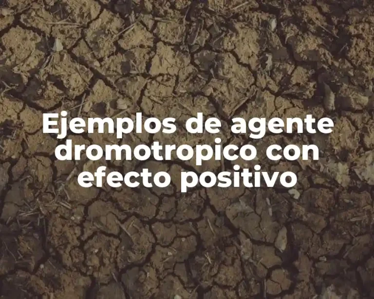 Ejemplos de agente dromotropico con efecto positivo
