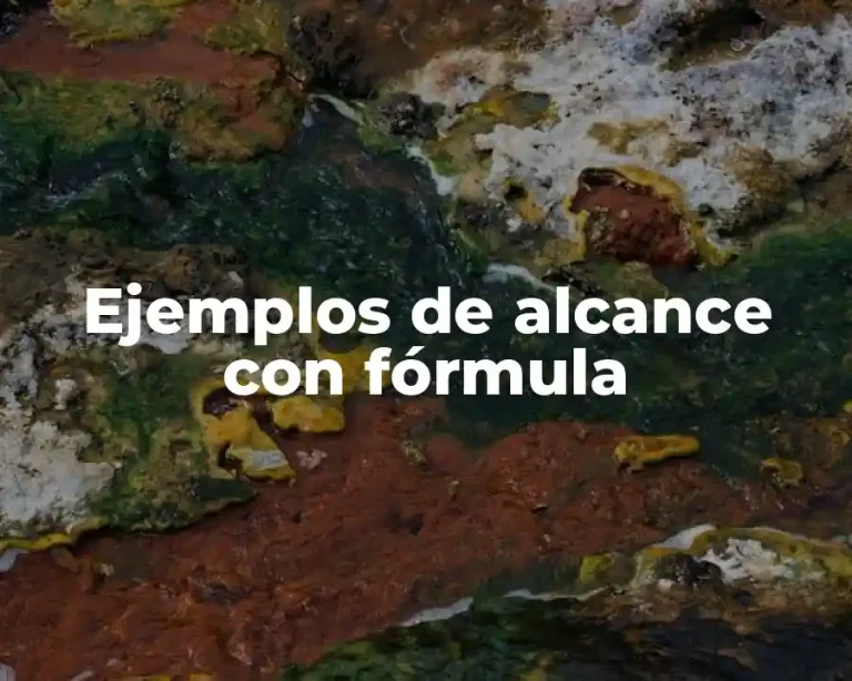 Ejemplos de alcance con fórmula