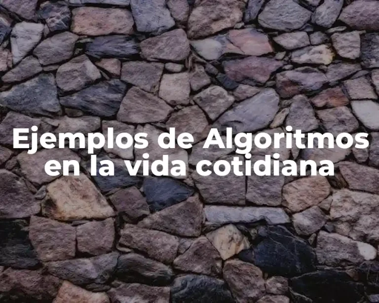 Ejemplos de Algoritmos en la vida cotidiana