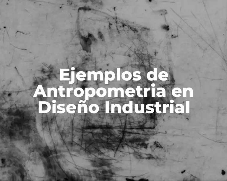 Ejemplos de Antropometria en Diseño Industrial