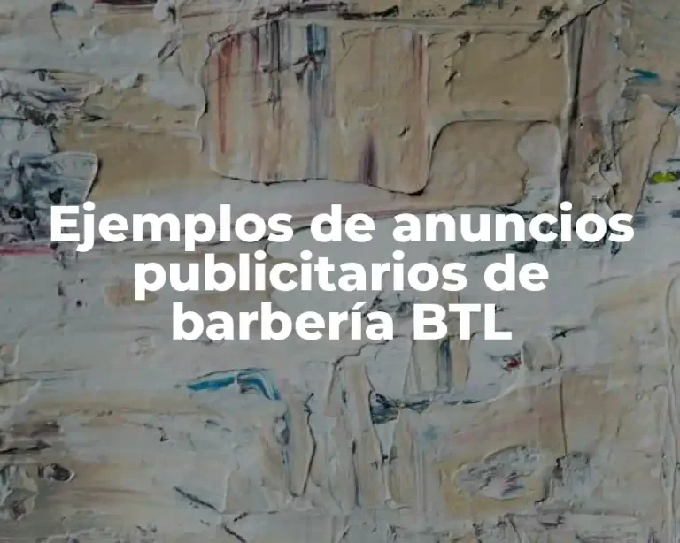 Ejemplos de anuncios publicitarios de barbería BTL