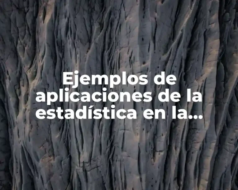 Ejemplos de aplicaciones de la estadística en la educación y Significado