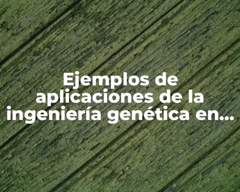 Ejemplos de aplicaciones de la ingeniería genética en la eugenesia