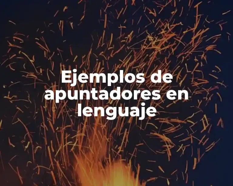 Ejemplos de apuntadores en lenguaje