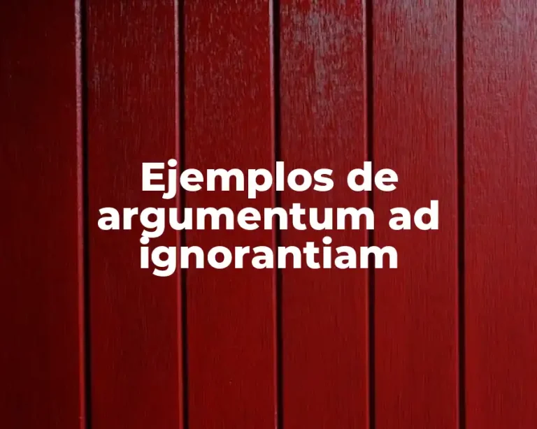 Ejemplos de argumentum ad ignorantiam