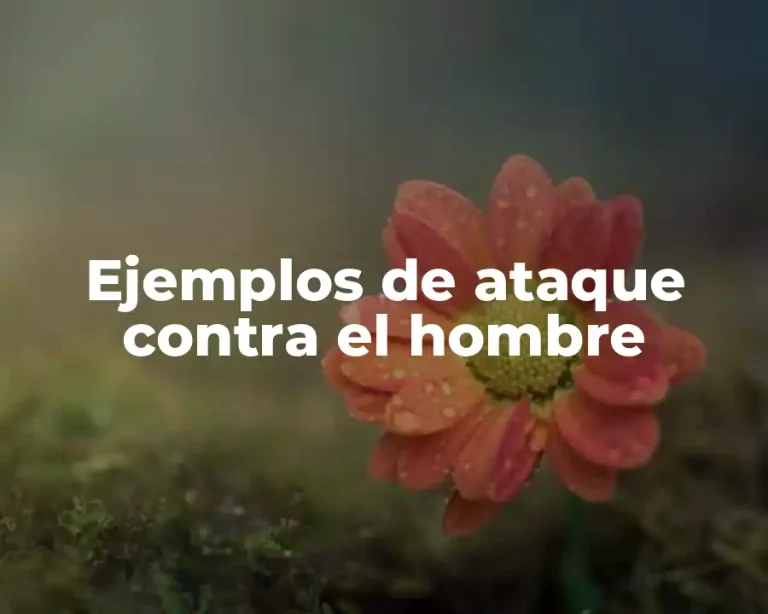 Ejemplos de ataque contra el hombre