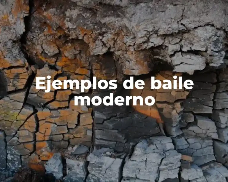 Ejemplos de baile moderno