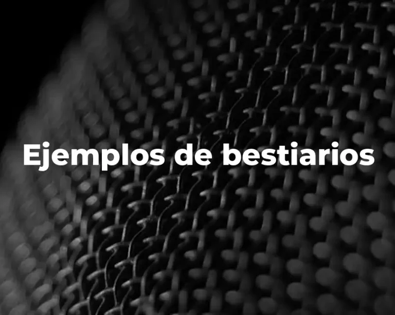 Ejemplos de bestiarios