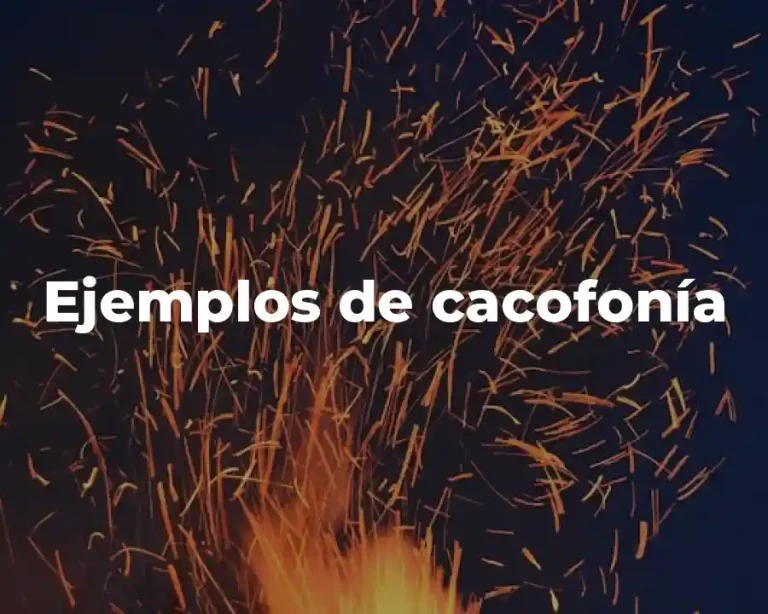 Ejemplos de cacofonía