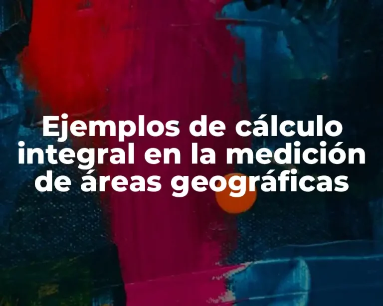 Ejemplos de cálculo integral en la medición de áreas geográficas