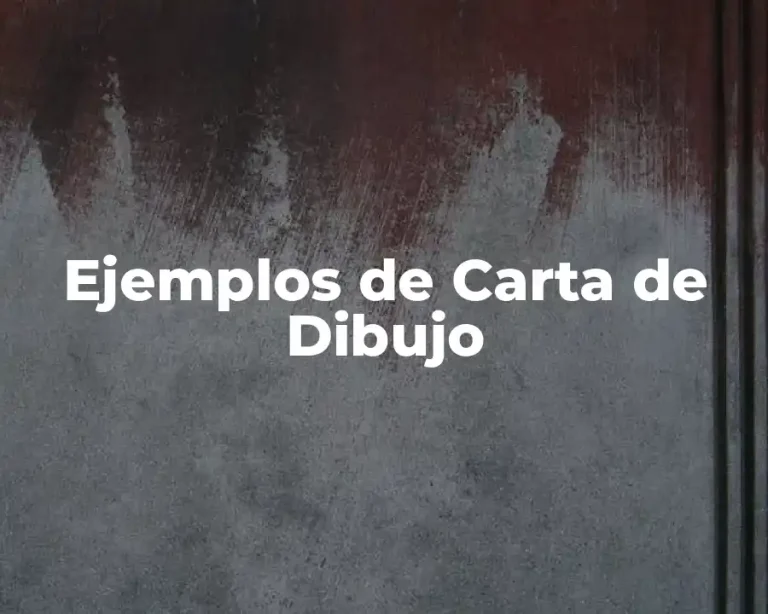 Ejemplos de Carta de Dibujo