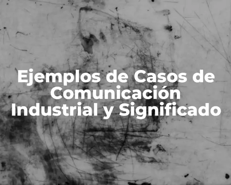 Ejemplos de Casos de Comunicación Industrial y Significado