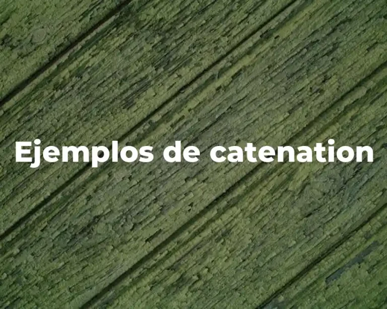 Ejemplos de catenation