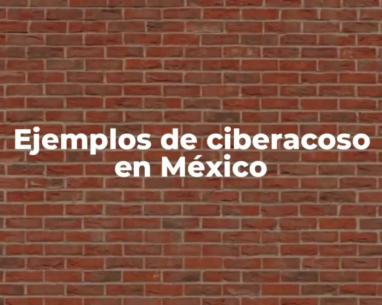 Ejemplos de ciberacoso en México