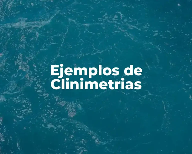 Ejemplos de Clinimetrias