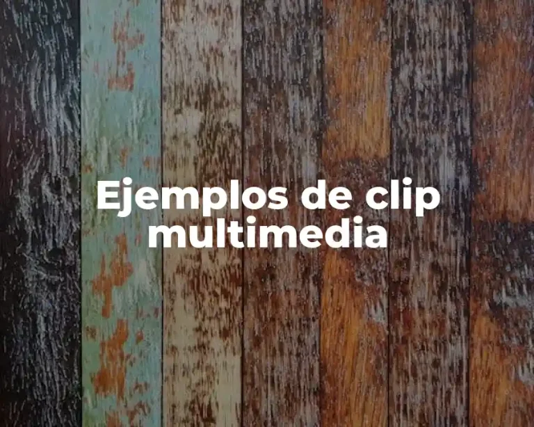 Ejemplos de clip multimedia
