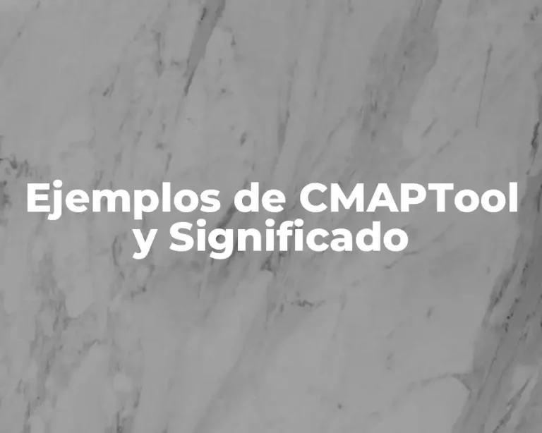 Ejemplos de CMAPTool y Significado