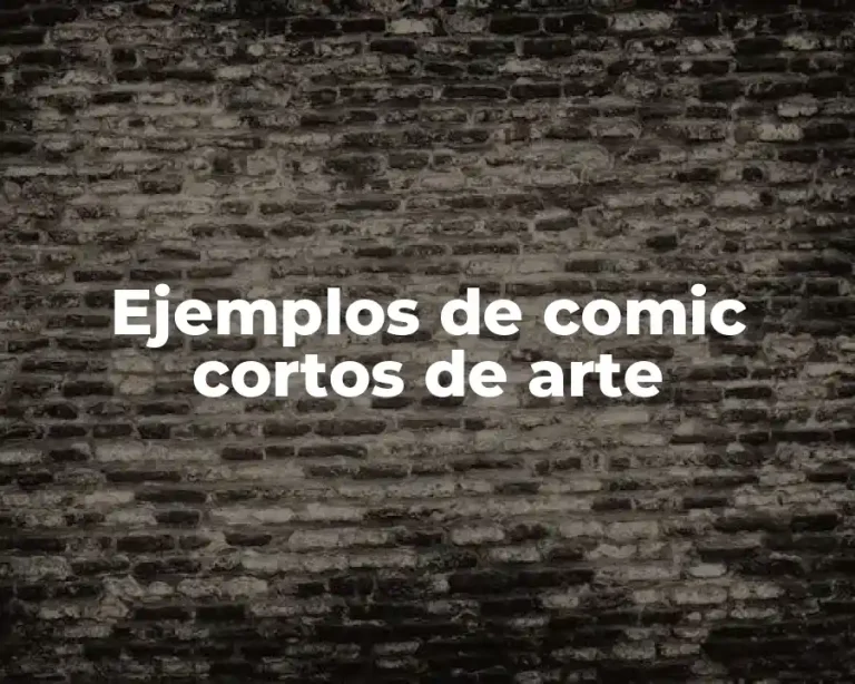 Ejemplos de comic cortos de arte
