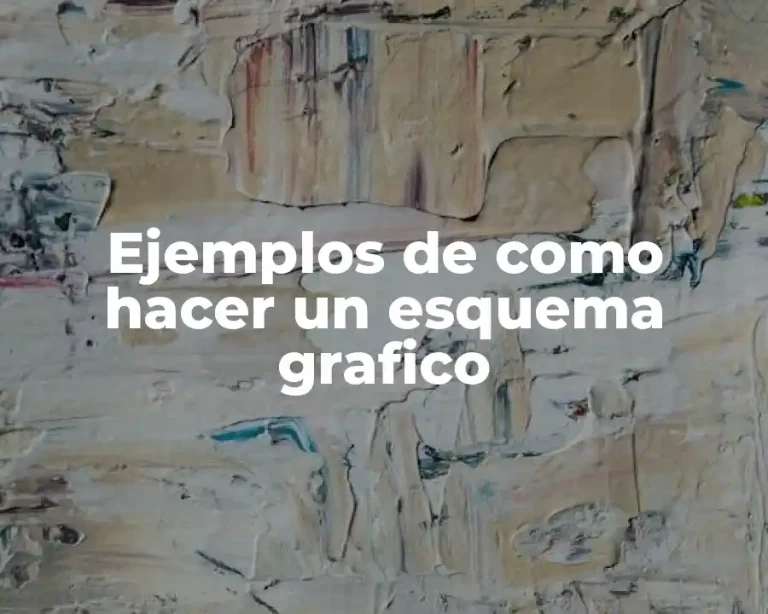 Ejemplos de como hacer un esquema grafico