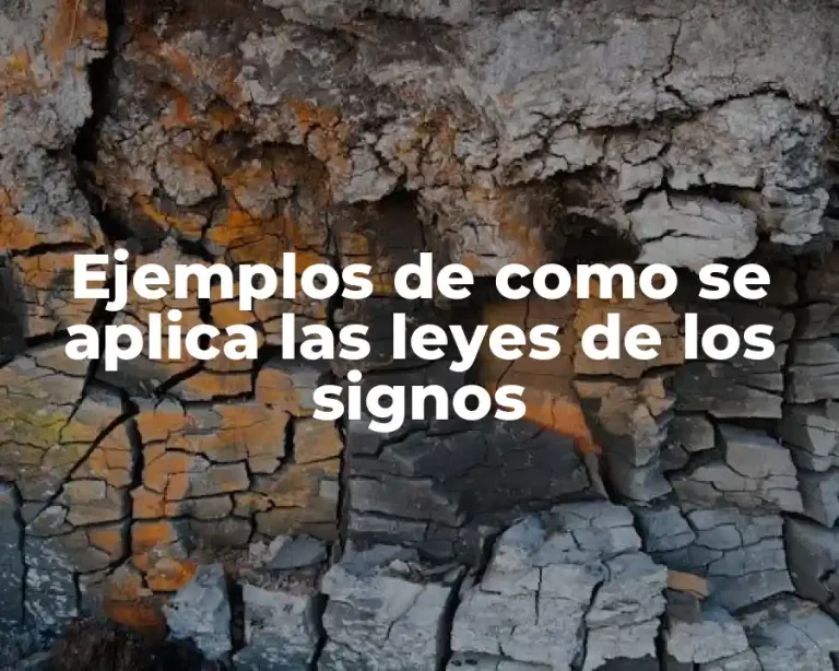 Ejemplos de como se aplica las leyes de los signos