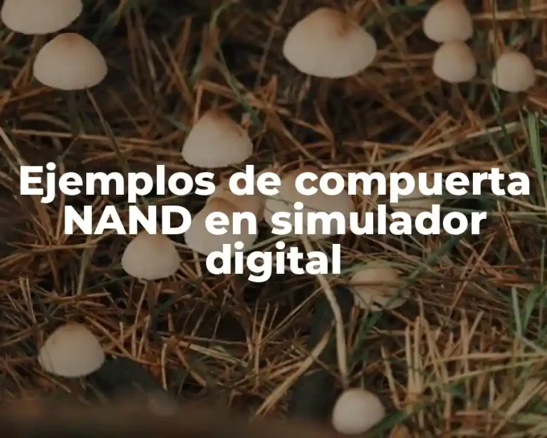 Ejemplos de compuerta NAND en simulador digital