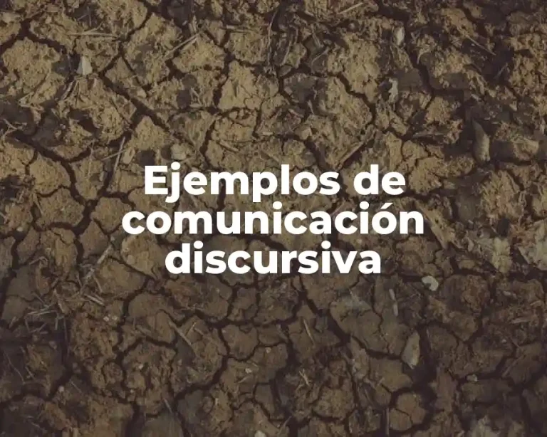 Ejemplos de comunicación discursiva