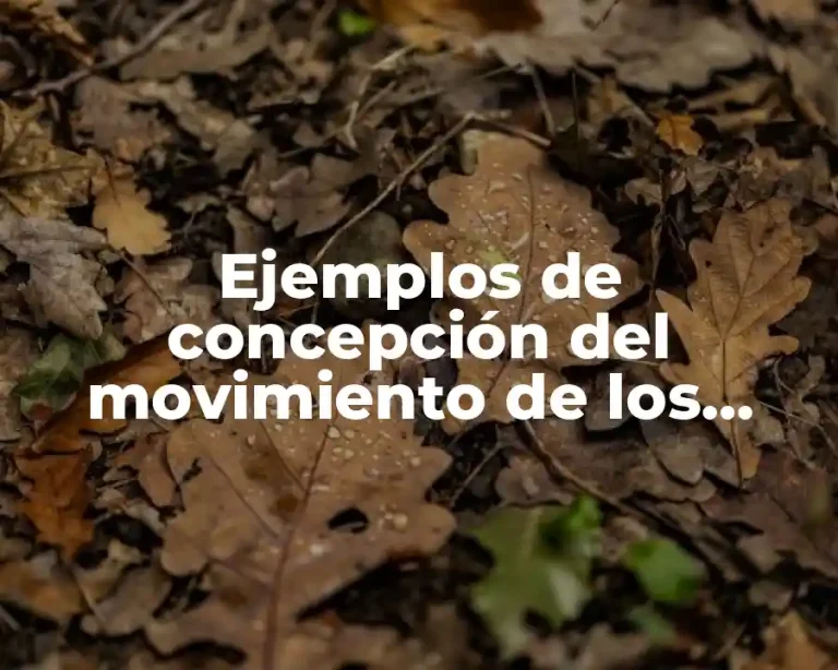 Ejemplos de concepción del movimiento de los cuerpos según Copernico