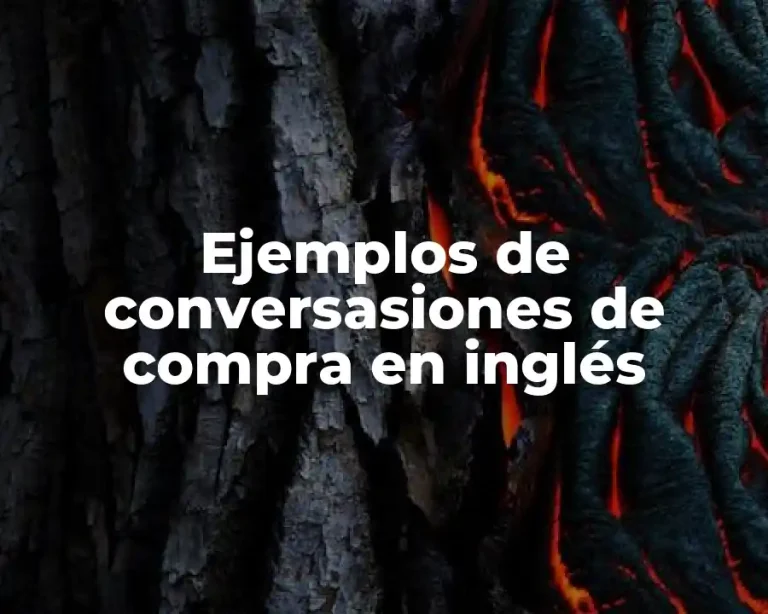 Ejemplos de conversasiones de compra en inglés