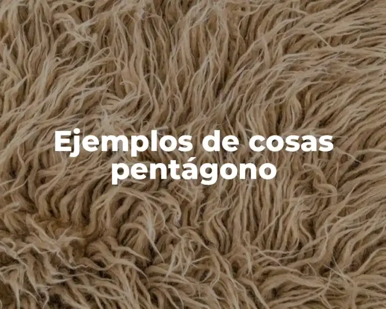 Ejemplos de cosas pentágono