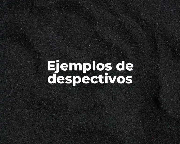 Ejemplos de despectivos