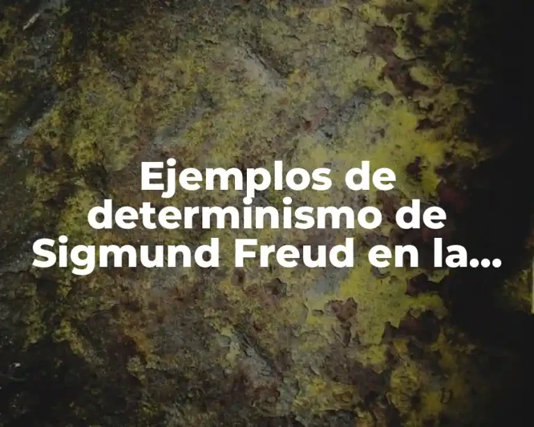 Ejemplos de determinismo de Sigmund Freud en la vida cotidiana