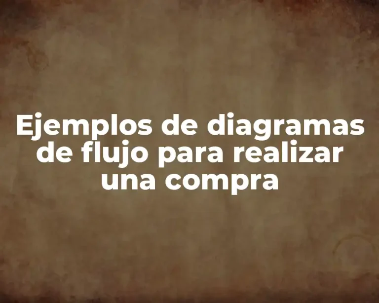 Ejemplos de diagramas de flujo para realizar una compra