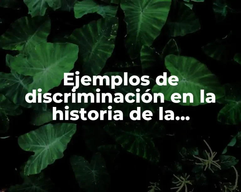Ejemplos de discriminación en la historia de la humanidad