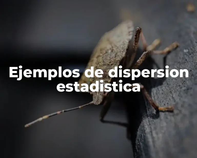 Ejemplos de dispersion estadistica