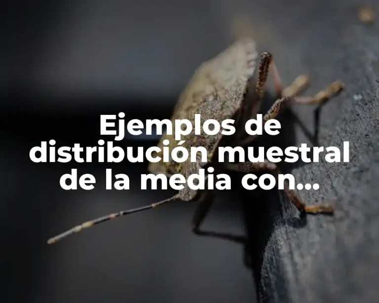 Ejemplos de distribución muestral de la media con varianza conocida y Significado