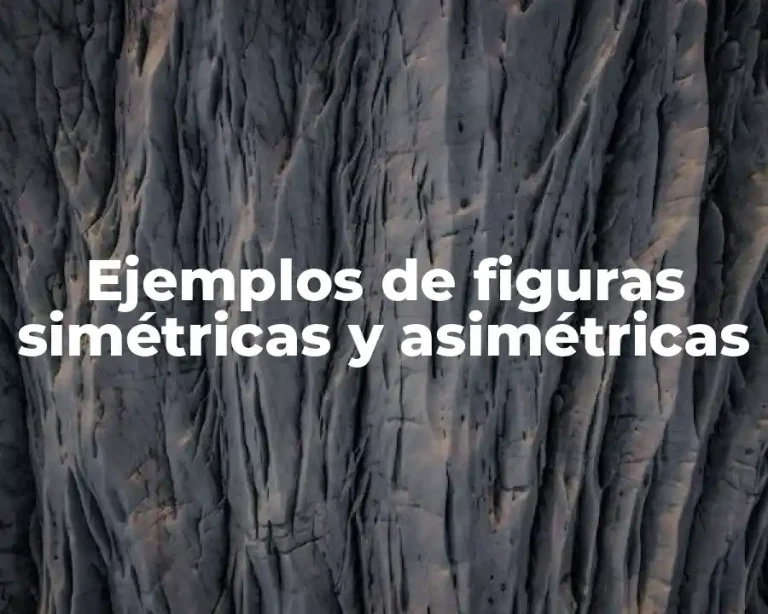Ejemplos de figuras simétricas y asimétricas