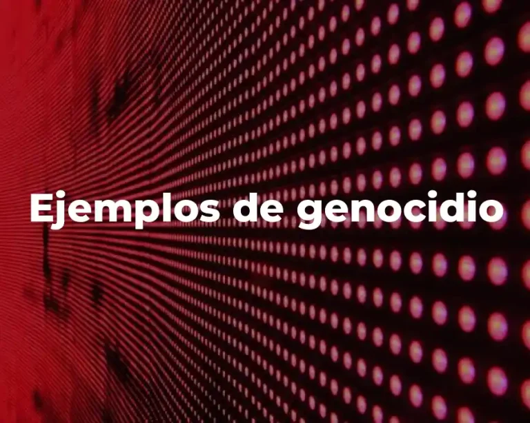 Ejemplos de genocidio
