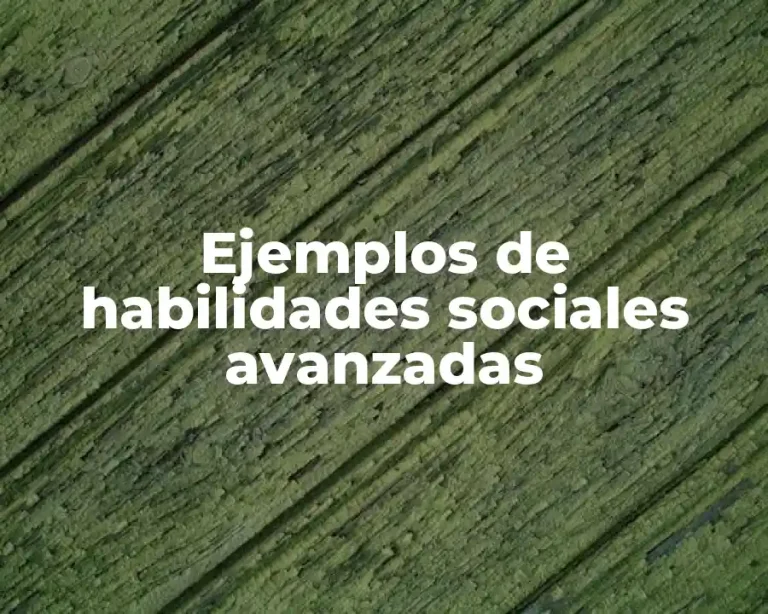 Ejemplos de habilidades sociales avanzadas