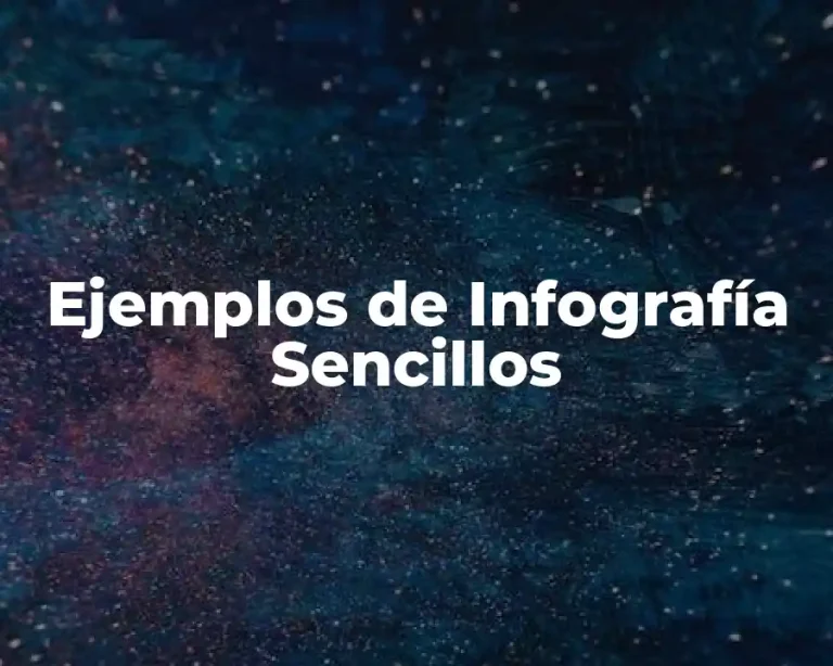 Ejemplos de Infografía Sencillos
