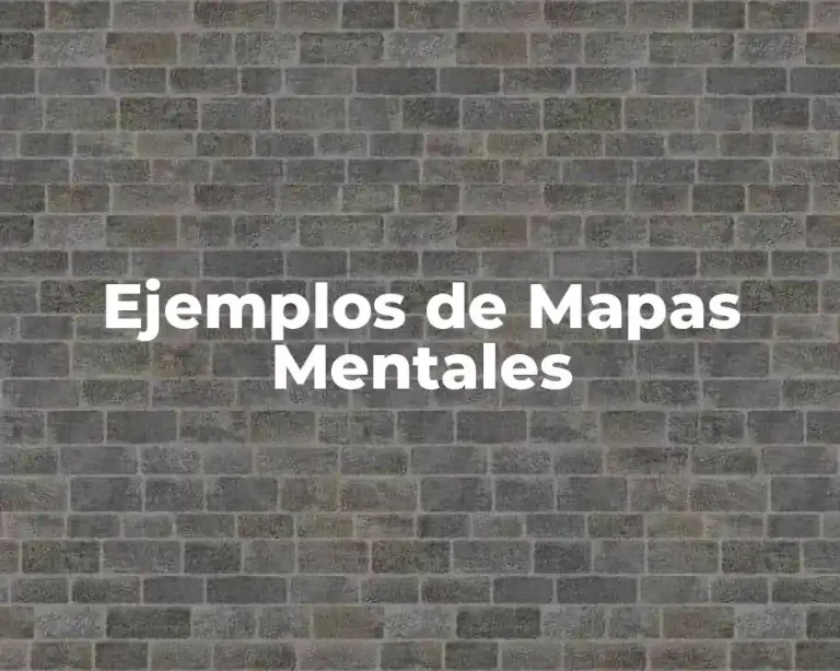 Ejemplos de Mapas Mentales