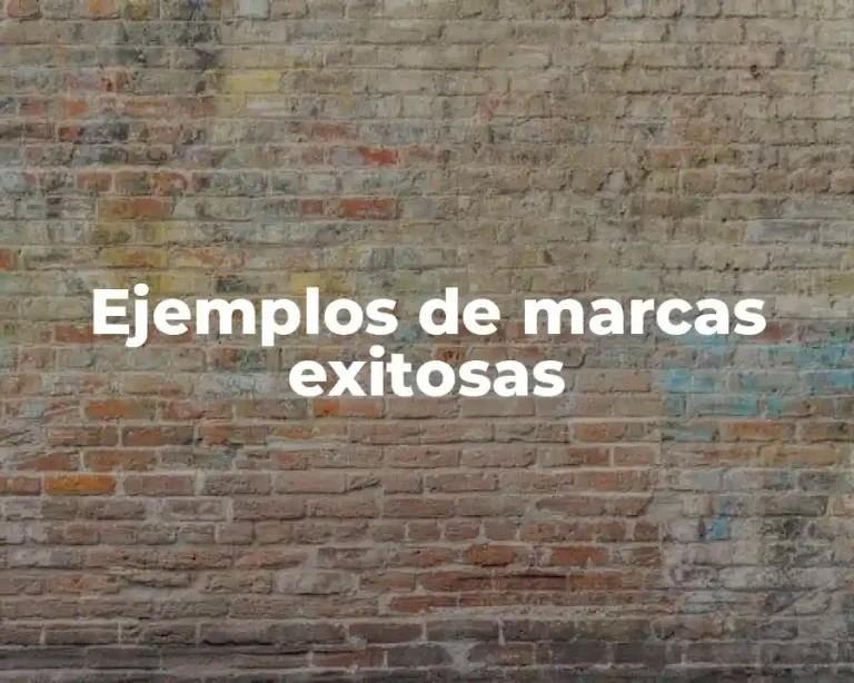 Ejemplos de marcas exitosas