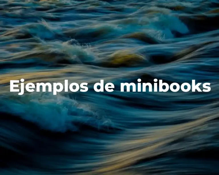 Ejemplos de minibooks