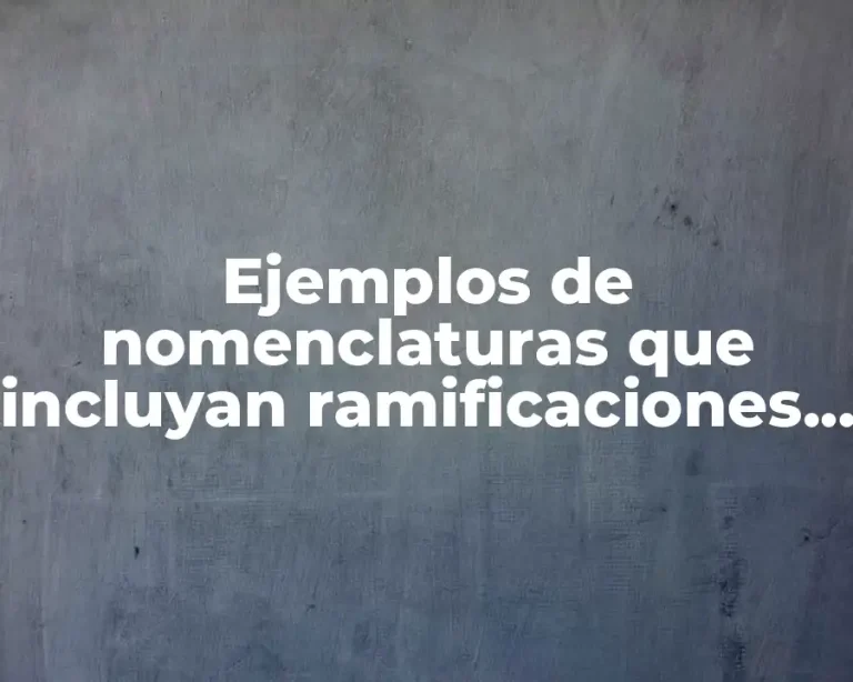 Ejemplos de nomenclaturas que incluyan ramificaciones de alquenos sin