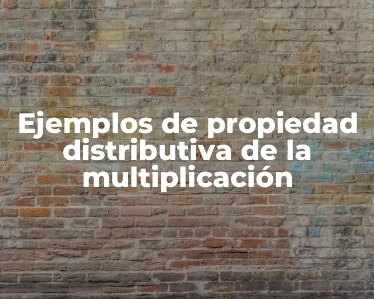 Ejemplos de propiedad distributiva de la multiplicación