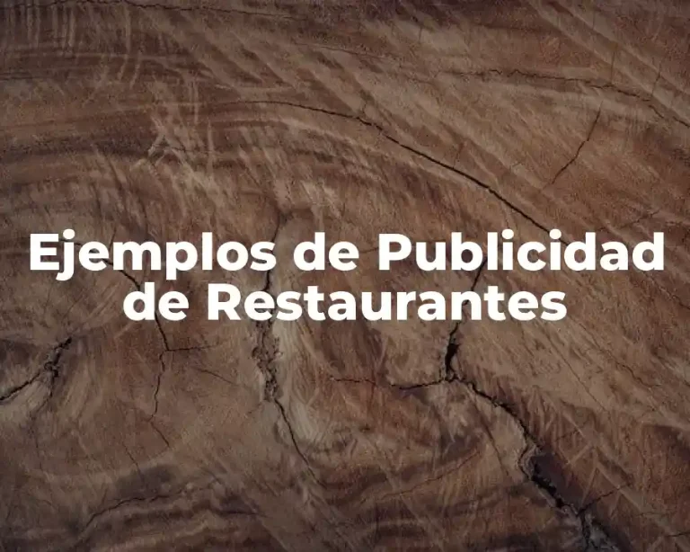 Ejemplos de Publicidad de Restaurantes