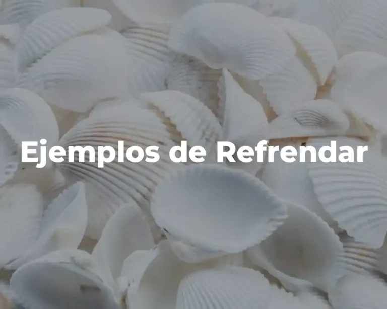 Ejemplos de Refrendar