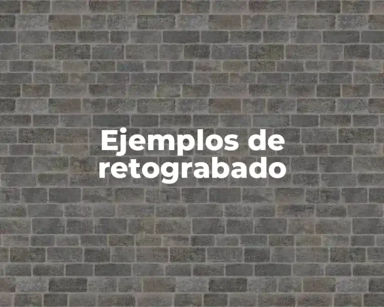 Ejemplos de retograbado
