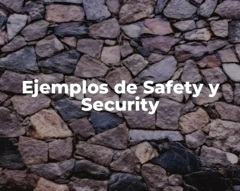 Ejemplos de Safety y Security