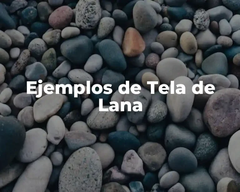 Ejemplos de Tela de Lana